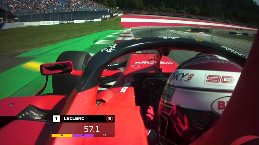 ONBOARD: Charles Leclerc’s Austria Pirelli pole position lap