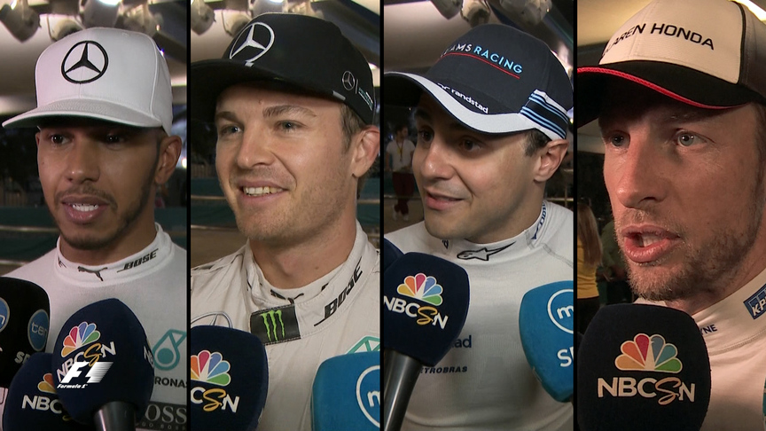 Drivers report back after qualifying in Abu Dhabi
