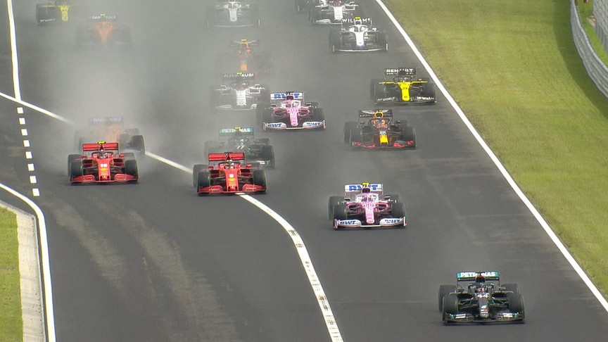 Hungarian GP: Watch the 2020 F1 race start