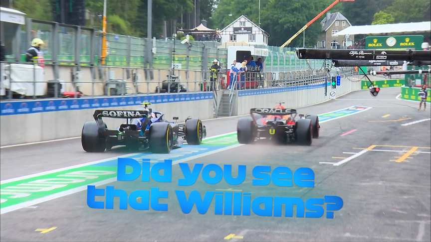 2022 Belgian GP FP1: Verstappen and Latifi almost collide in Spa pit lane