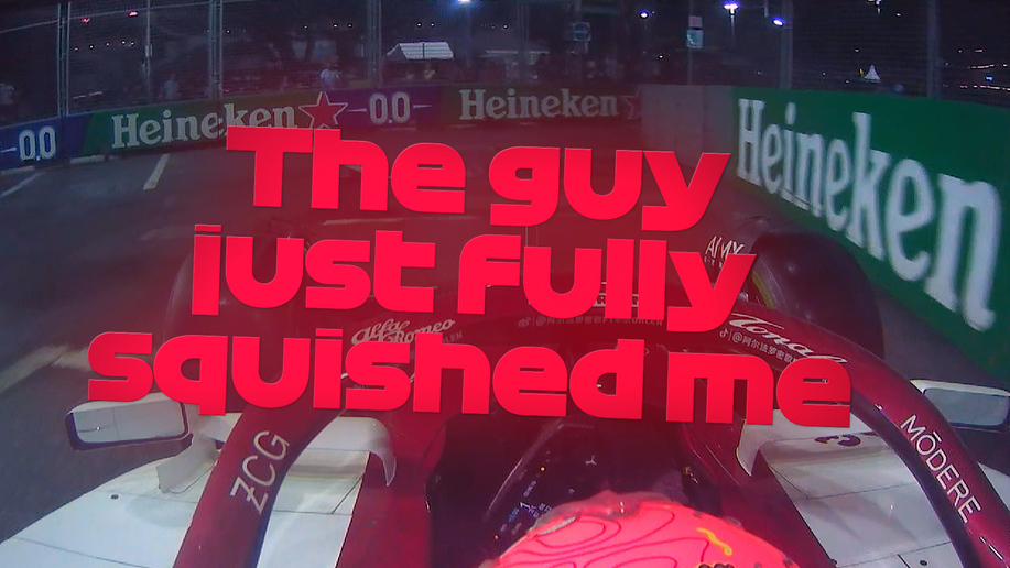 2022 Singapore Grand Prix: Zhou hits the wall in crash with Latifi