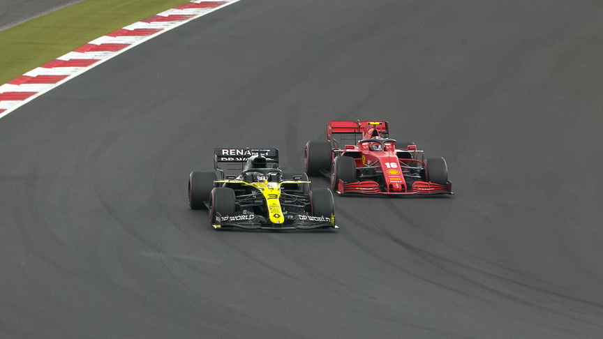 2020 Eifel Grand Prix: Ricciardo overtakes Leclerc for P4 