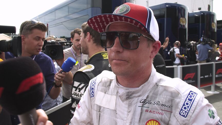 Kimi Raikkonen on 'intense' last-lap battle