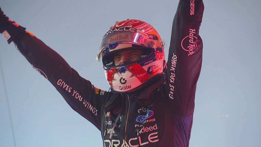 2026 Singapore Grand Prix: Verstappen crosses the line to take his first Singapore GP win