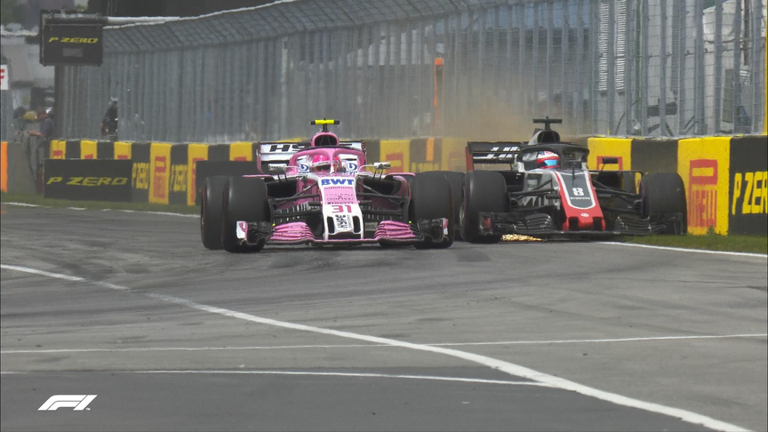 RACE: A grassy moment for Grosjean