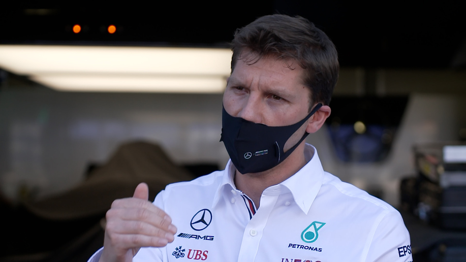 In tyre durability 'we hold the edge over Red Bull' says Mercedes' Chief Strategist, James Vowles