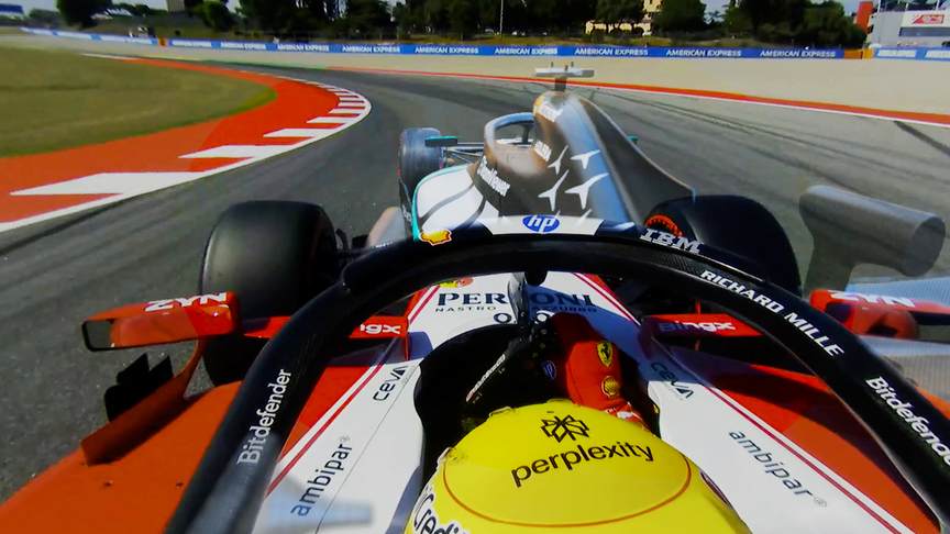 GHOST CAR: See how close Hamilton came to beating Russell to pole position in Barcelona