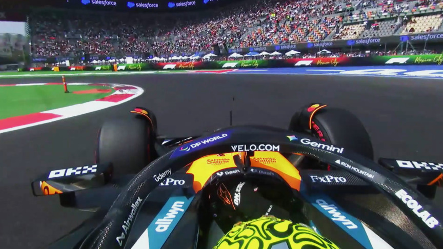 2025 Mexico City GP FP3: Onboard as Norris sets the fastest time of the weekend so far