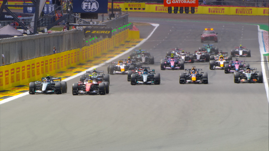 2026 British GP Sprint: Norris surges forward as Hamilton leads in Sprint start