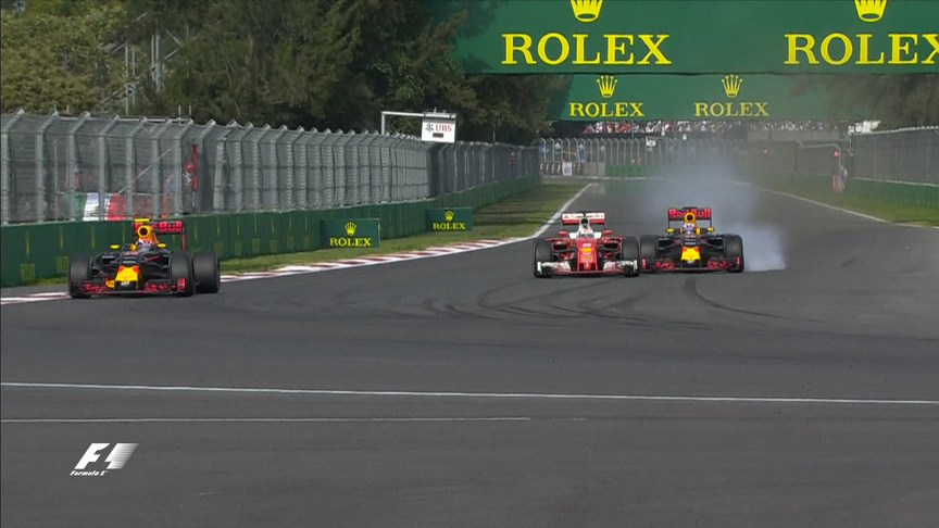 Tensions erupt as Vettel battles Red Bulls in dramatic finish