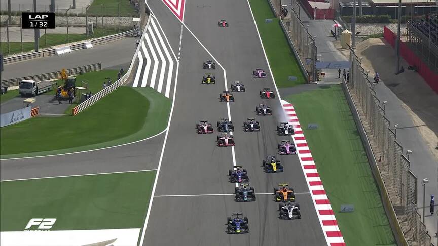 F2 2019 Round 1: Bahrain feature race highlights