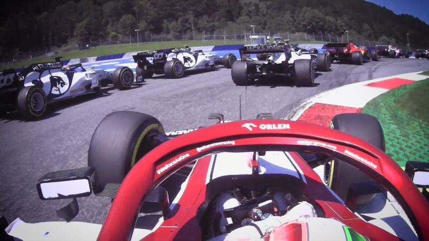 ONBOARD: All Giovinazzi's 2020 Lap 1 Overtakes