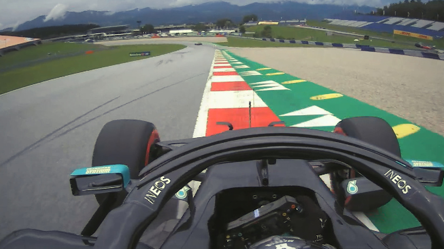 2020 Austrian Grand Prix FP1: Onboard for Hamilton's fastest lap