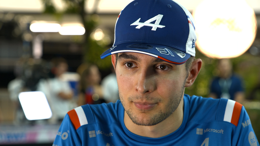 Esteban Ocon's retirement due to 'an engine issue'