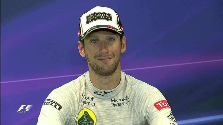 Interview post-Grand Prix de Belgique avec Romain Grosjean