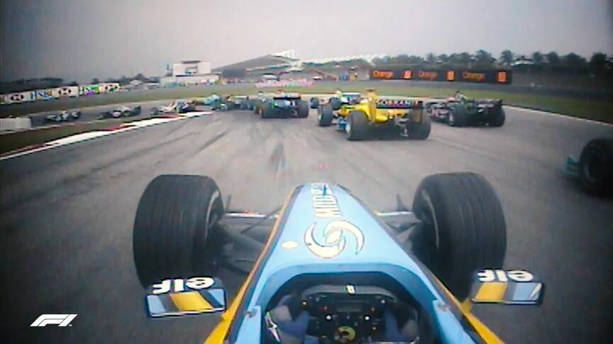Fernando Alonso's incredible race start at Malaysia 2004