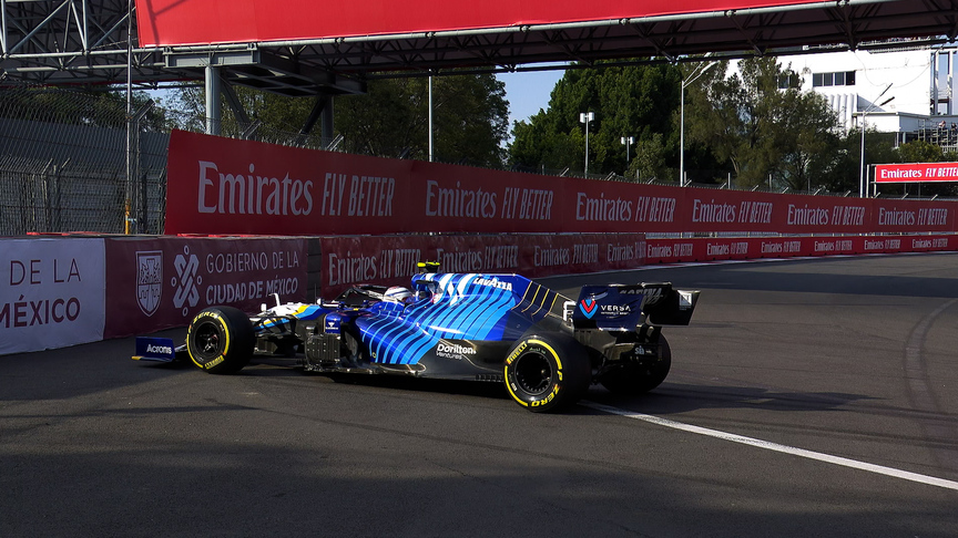 2021 Mexico City GP FP2: Nicholas Latifi narrowly avoids wall 