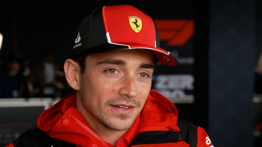 Leclerc believes it will be 'close with Mercedes and Aston Martin' at the 2023 British Grand Prix