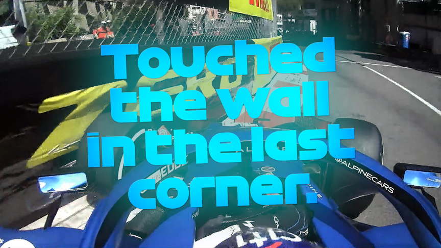 2021 Monaco GP FP1: Alonso scrapes the wall and damages front wing