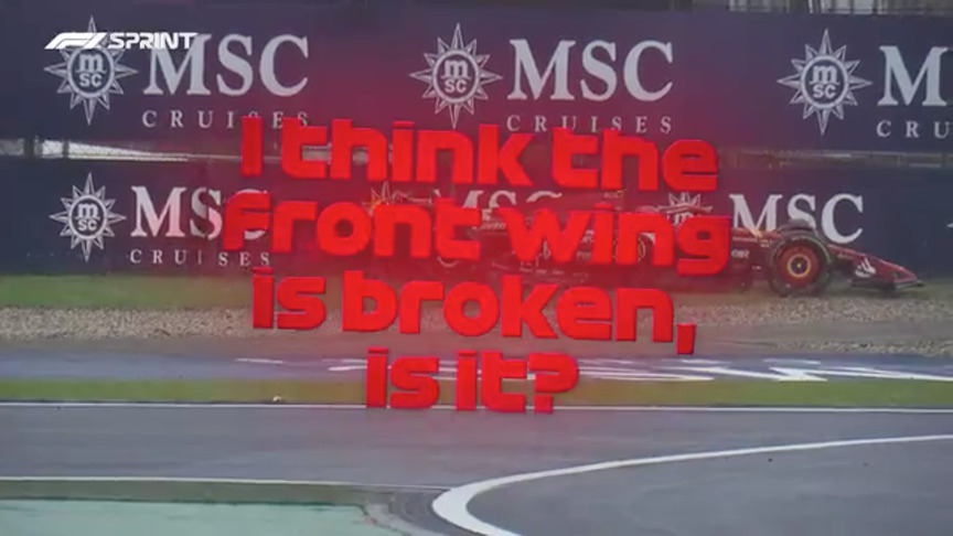 2024 Chinese GP Sprint Qualifying: Leclerc spins off as rain hits Shanghai