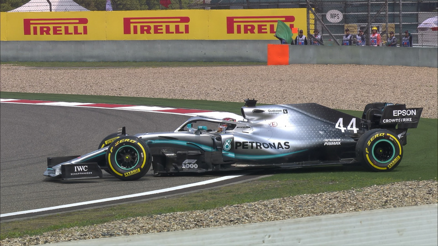 FP2: Mercedes drivers suffer slow-speed spins in first turn