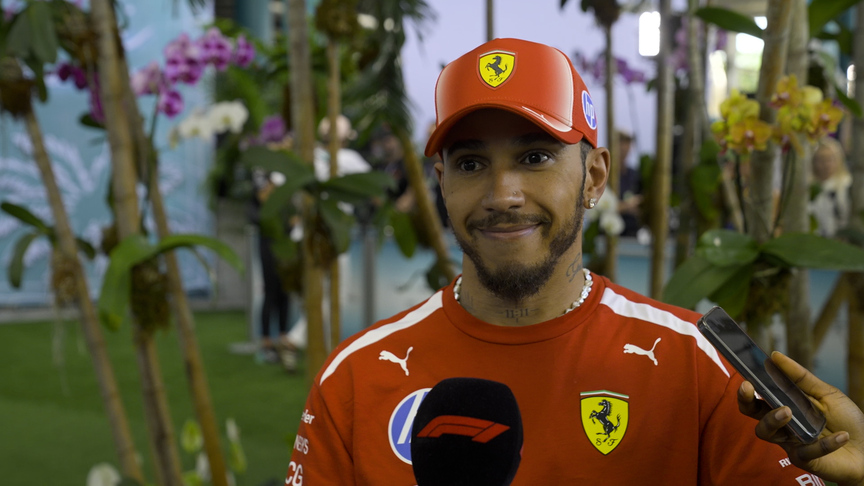 Hamilton ‘excited’ for the Miami GP after making big improvements to his Ferrari