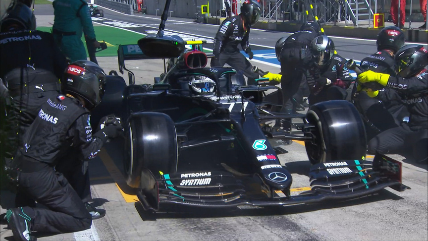 Austrian Grand Prix 2020: Mercedes' double-stack pit stop