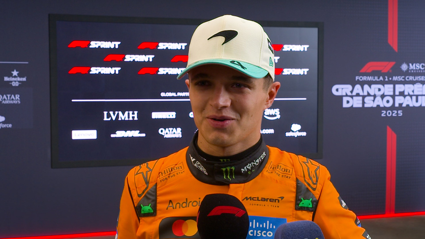 Norris: 'Pretty nasty' conditions and Mercedes' pace made Sao Paulo Sprint victory 'tricky'