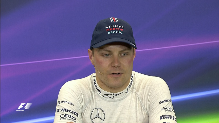 Valtteri Bottas kilpailun jälkeinen haastattelu Meksikossa