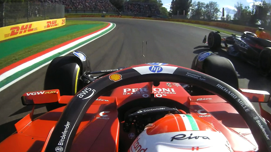 2024 Emilia Romagna GP FP2: Leclerc pushes past Perez after being held up