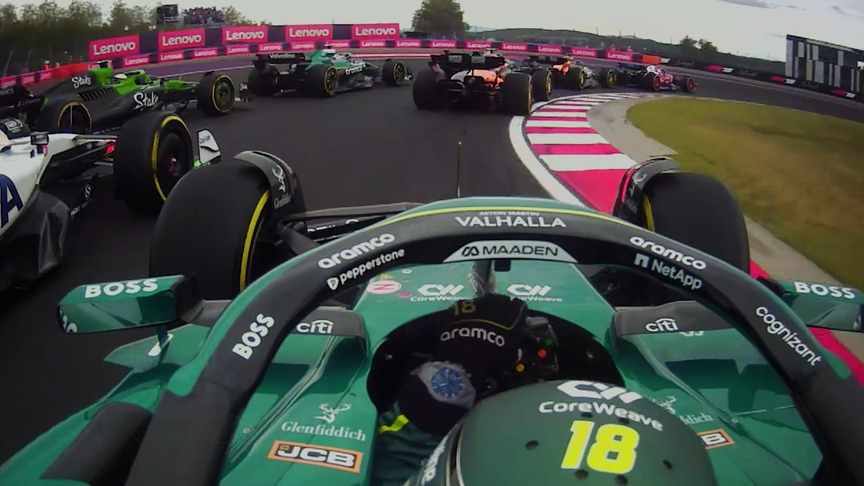 2025 Hungarian Grand Prix: Best race start onboards