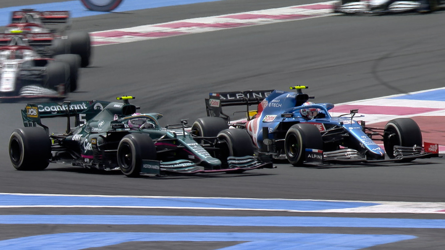 2021 French Grand Prix: Vettel overtakes Ocon at Circuit Paul Ricard