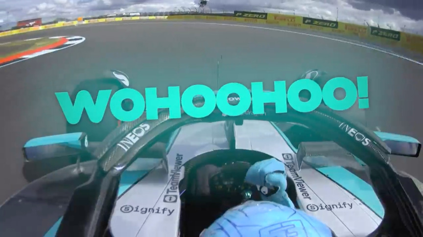 2024 British GP Qualifying: George Russell crosses the line to seal pole position at his home race