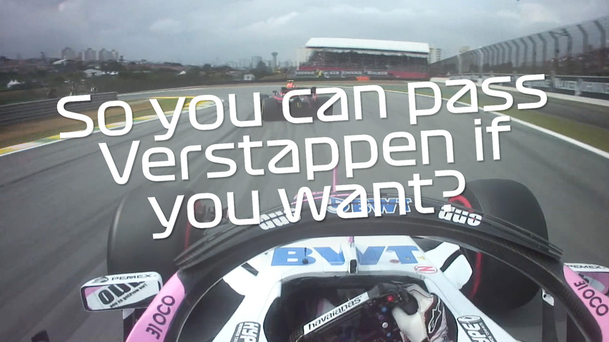 Ride onboard with Ocon for the laps leading up to Verstappen clash