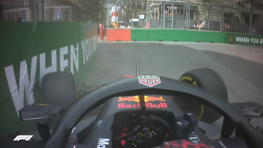 FP1: Verstappen out after becoming first to hit Baku walls