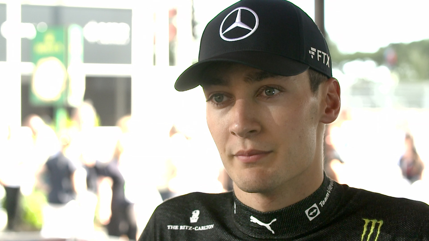 George Russell: Mercedes 'quicker than anticipated' in Azerbaijan GP