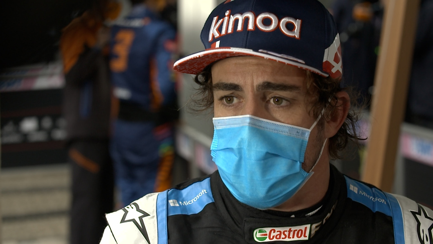 Fernando Alonso: 'The car was flying today'