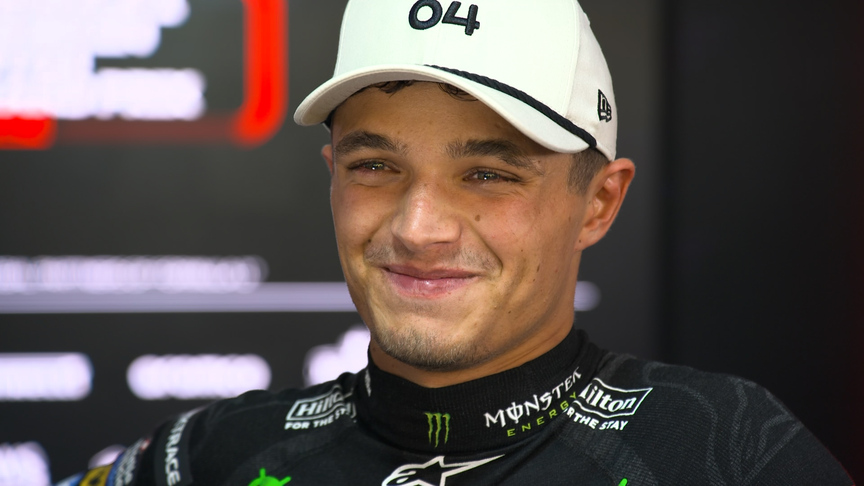   Norris 'knew beating Max would be a tough task' but the pace of the car was 'incredible'