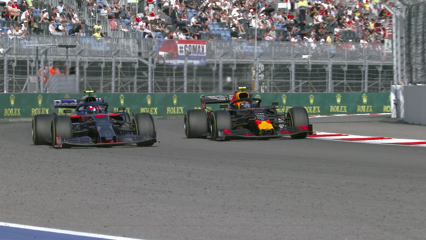 Russian GP: Albon wins wheel-to-wheel P8 battle with Gasly