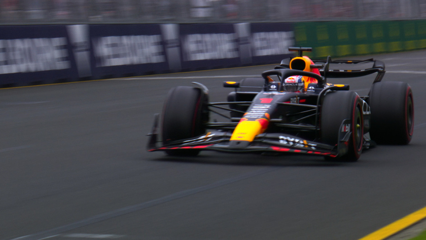 2023 Australian GP Qualifying: Max Verstappen crosses the line to seal pole position in Melbourne