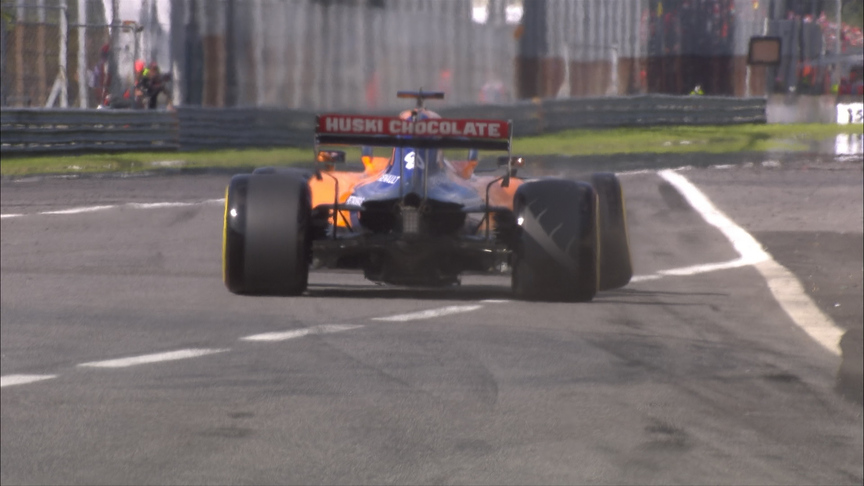 Italian GP: Sainz retires after exiting pits with loose front wheel