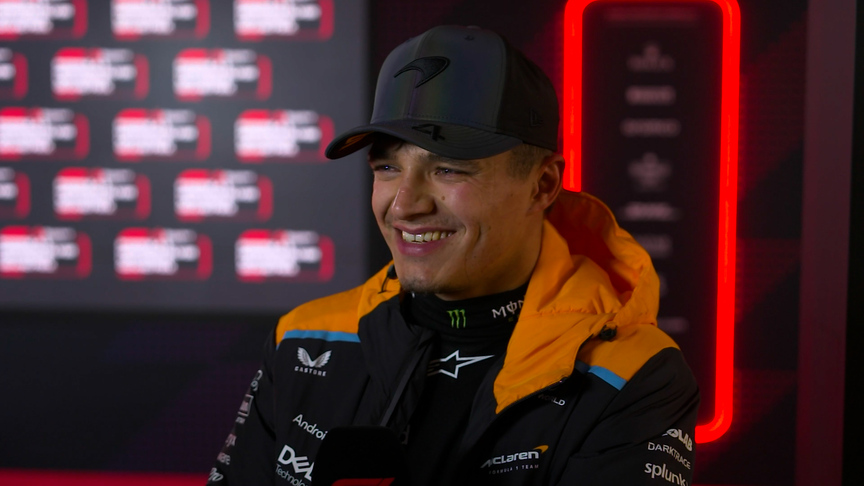 'Shocking' high-fuel performance for P2 Norris in Las Vegas practice