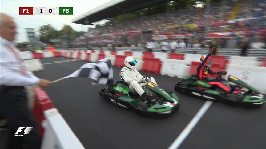 F1 vs Football: Heineken Champions of the Grid karting