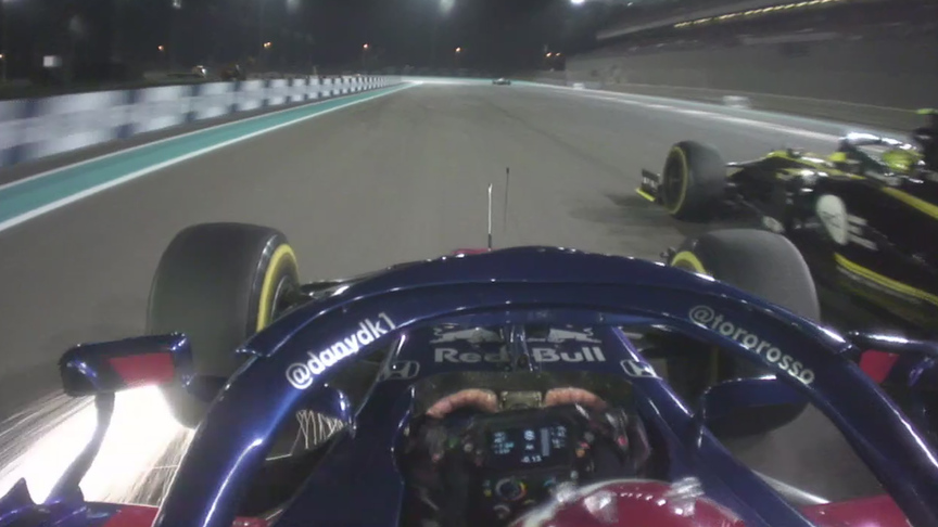 Abu Dhabi GP: Kvyat passes Hulkenberg late on for P9