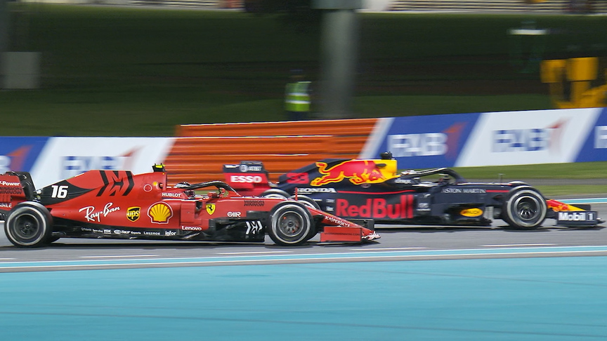 Abu Dhabi GP: Verstappen and Leclerc battle for P2
