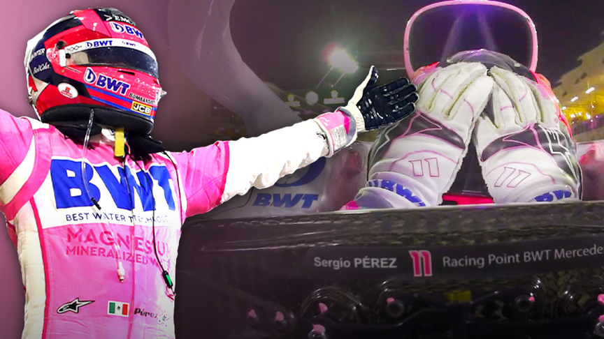 Iconic Sergio Perez onboards