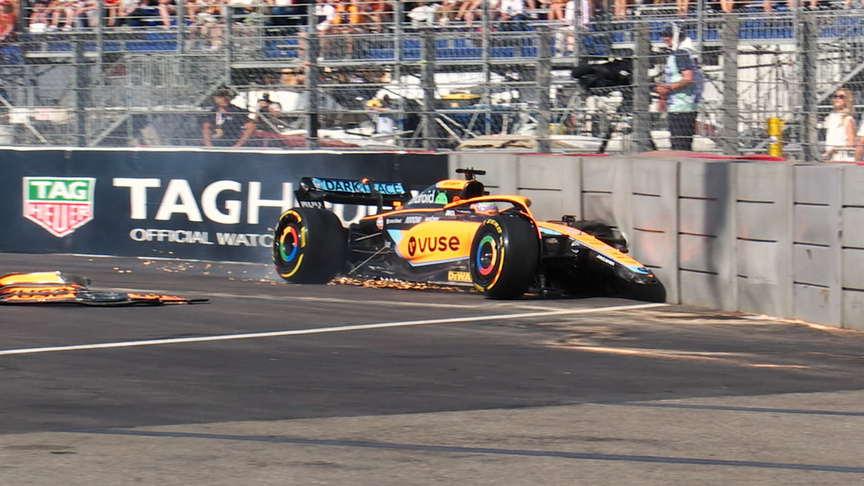 2022 Monaco GP FP2: Ricciardo ends his Friday running in the barriers after heavy crash in second practice