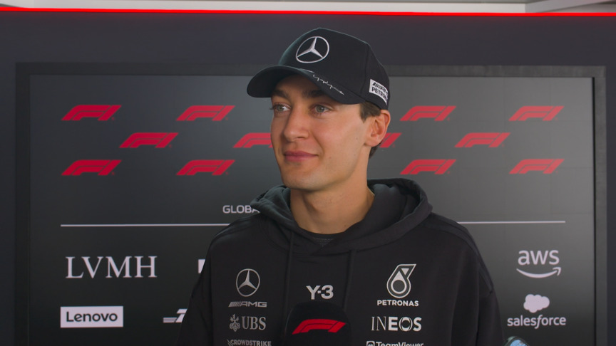 Russell was 'pleased to get another strong result' in China despite battling technical troubles