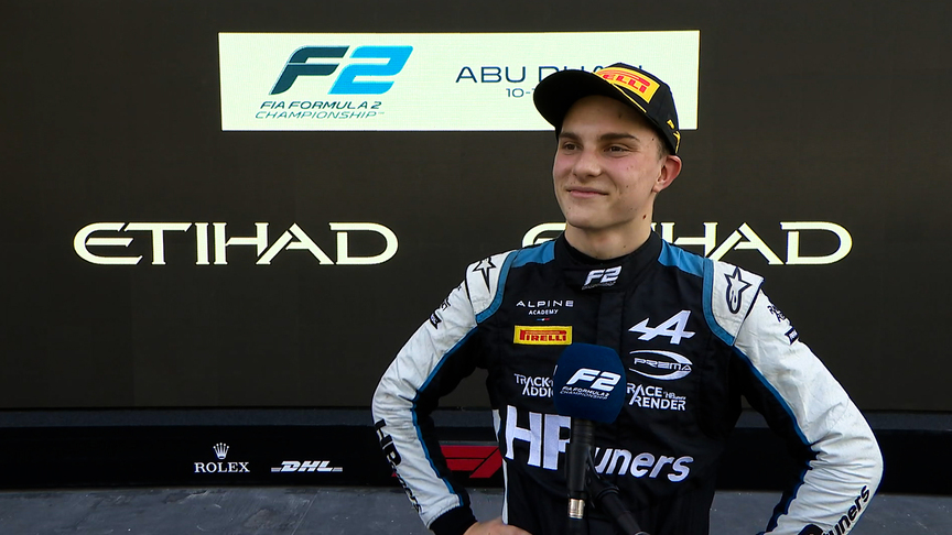 Oscar Piastri 'very, very, very happy' to seal Formula 2 championship