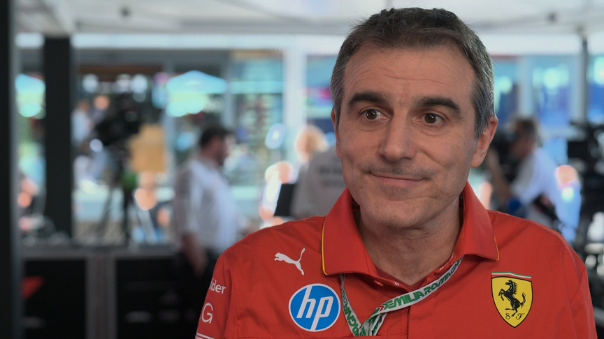 Ferrari’s Enrico Gualtieri refuses to be drawn on ‘brilliant engineer’ Adrian Newey